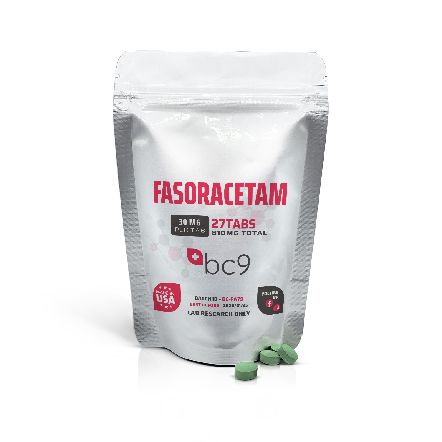 Fasoracetam Tablets For Sale | Fast Shipping | BC9.co