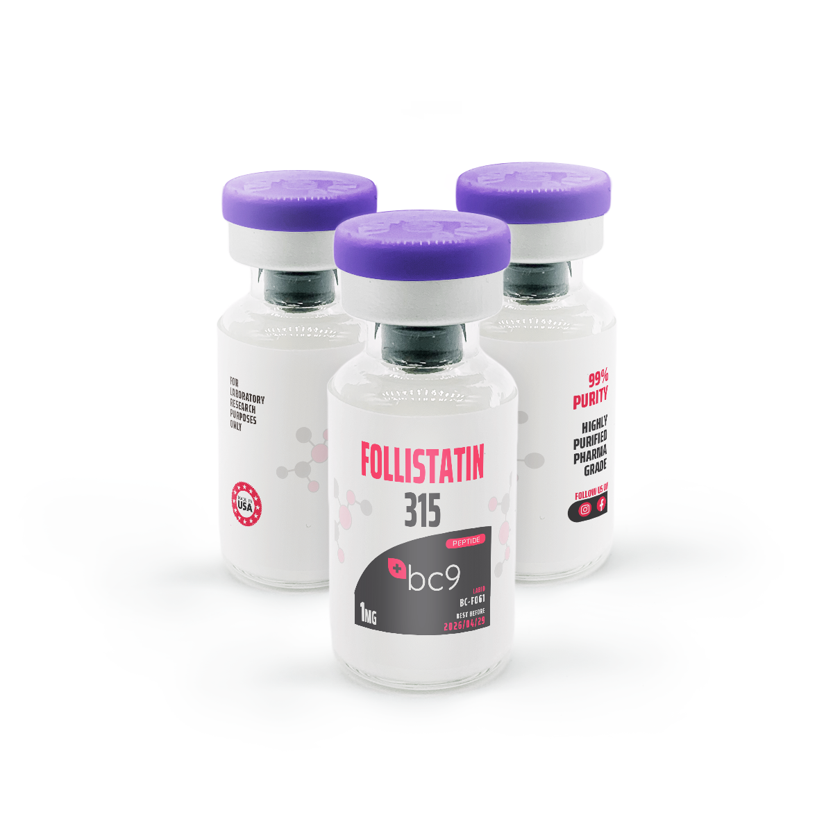 Follistatin 315 Peptide Vials | BC9