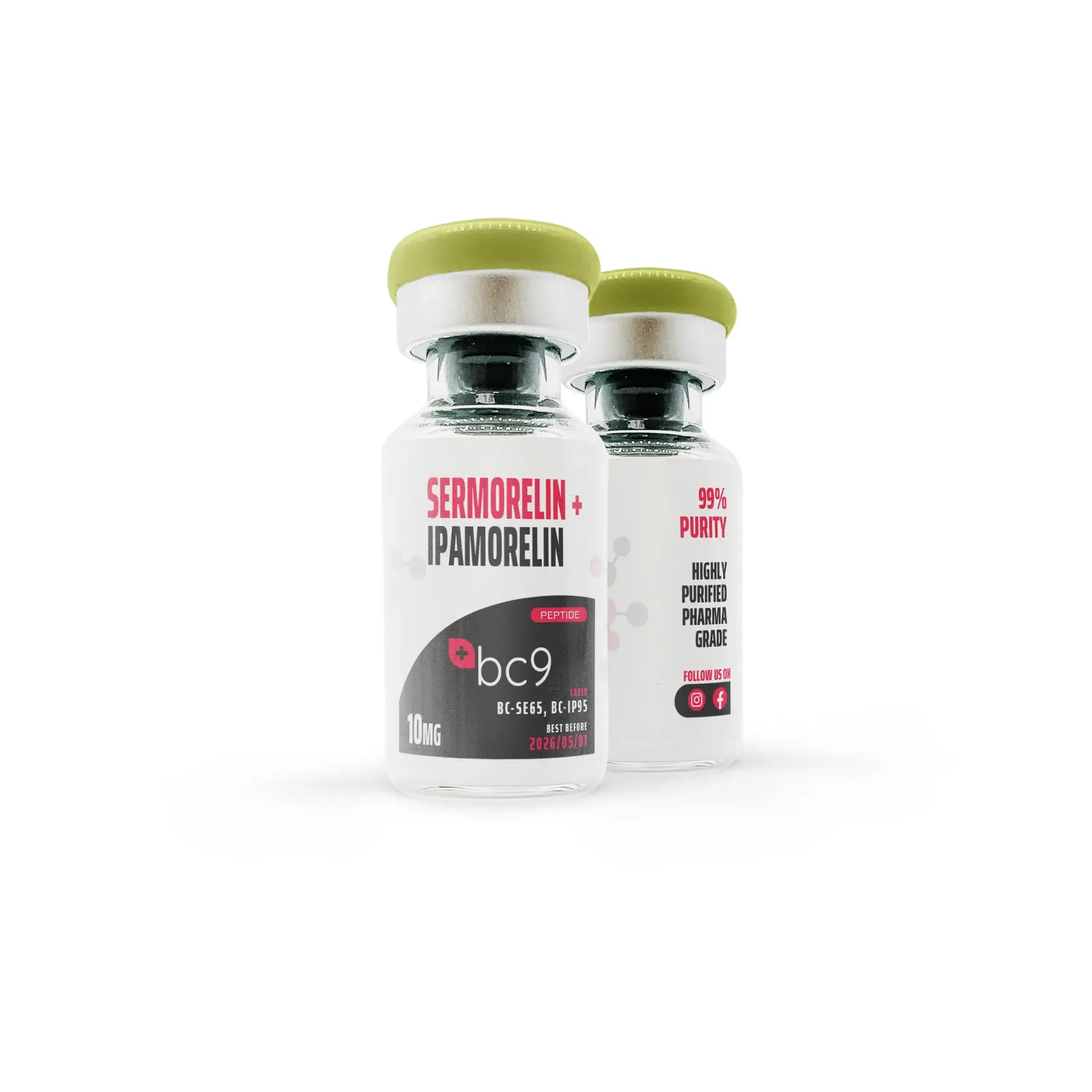 Sermorelin+Ipamorelin pe 10mg